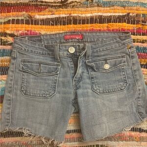 Levi's Light Blue Denim Shorts with Pink Tag